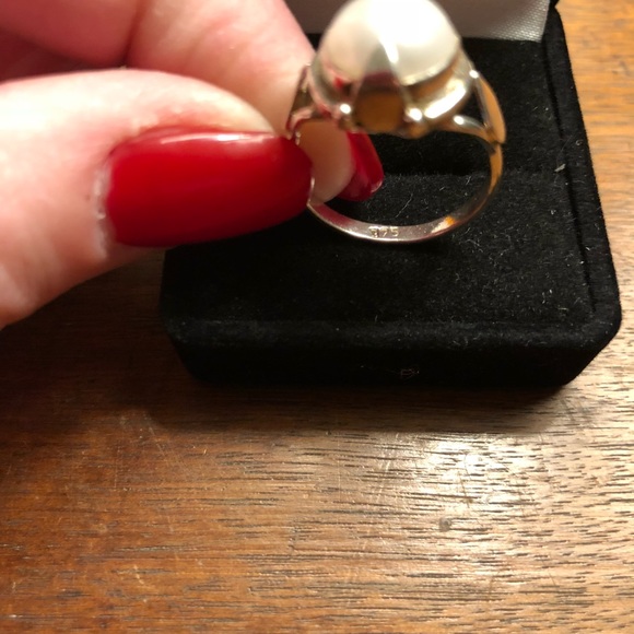 Sterling silver pearl ring - Picture 5 of 5